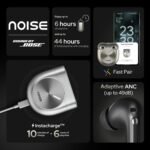 Noise Master Buds, Sound by Bose in-Ear Bluetooth Earbuds, Up to 49dB Adaptive ANC, LHDC 5.0, Immersive Spatial Audio, 44H Playtime with 6 mic ENC, Dual Pairing, IPX5 Ear Buds TWS (Onyx) - Image 5