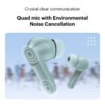 Noise Buds VS104 Truly Wireless Earbuds with 45H of Playtime, Quad Mic with ENC, Instacharge(10 Min=200 Min), 13Mm Driver, Low Latency, BT V5.2 (Mint Green) - Image 7