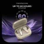 Noise Buds N1 Pro Truly Wireless Earbuds with Metallic Finish, ANC(Upto 30Db), 60H of Playtime, Dual Pairing, Instacharge(10 Min=200 Min), BT V5.3(Chrome Beige) - Image 3