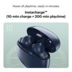 Noise Buds VS104 Truly Wireless Earbuds with 45H of Playtime, Quad Mic with ENC, Instacharge(10 Min=200 Min), 13Mm Driver, Low Latency, BT V5.2 (Midnight Blue) - Image 4