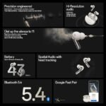 OnePlus Buds Pro 3 Bluetooth TWS in-Ear Buds – Dual Drivers, Dual DACs, Dynaudio EQs, AI-Powered Translator, Up to 50dB Adaptive Noise Cancellation, Up to 43Hrs Battery. - Image 2