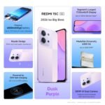 REDMI 15C 5G Dusk Purple 6GB + 128GB | Royale Design | Massive 6000mAh Battery | Segment's Largest 17.53cm Display Up to 120Hz | MediaTek Dimensity 6300 | 33W Fast Charging | 50MP AI Dual Camera - Image 5
